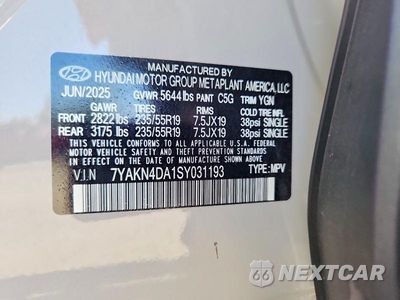 Zdjęcie 14 z 14 samochodu: 2025 HYUNDAI IONIQ 5 SEL VIN:7YAKN4DA1SY031193 - miniatura