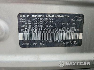 Zdjęcie 14 z 14 samochodu: 2020 MITSUBISHI ECLIPSE CROSS ES VIN:JA4AT3AA6LZ024754 - miniatura