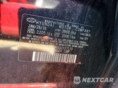 Zdjęcie 12 z 12 samochodu: 2016 HYUNDAI ELANTRA GT BASE VIN:KMHD35LH5GU337110 - miniatura