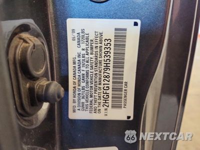 Zdjęcie 12 z 12 samochodu: 2009 HONDA CIVIC EX VIN:2HGFG12879H539353 - miniatura