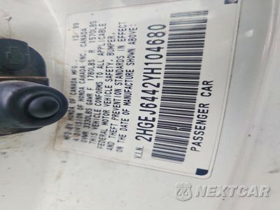 Zdjęcie 12 z 12 samochodu: 2000 HONDA CIVIC DX VIN:2HGEJ6442YH104680 - miniatura