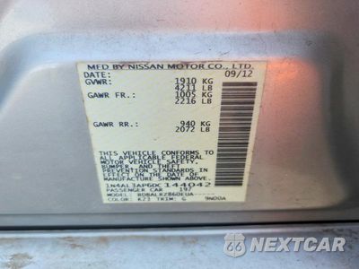 Zdjęcie 12 z 12 samochodu: 2013 NISSAN ALTIMA 2.5 VIN:1N4AL3AP6DC144042 - miniatura