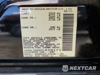 Zdjęcie 12 z 12 samochodu: 2015 NISSAN ALTIMA 2.5 S VIN:1N4AL3APXFC459171 - miniatura