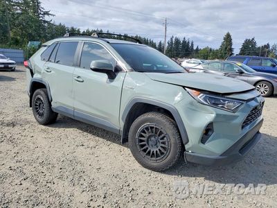 Czwarte zdjęcie samochodu z boku: 2021 TOYOTA RAV4 HYBRID XLE VIN:4T3RWRFV2MU039073 - miniatura