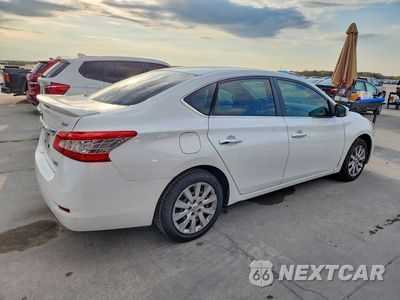 Trzecie zdjęcie samochodu z tyłu: 2013 NISSAN SENTRA S VIN:3N1AB7AP7DL563268 - miniatura