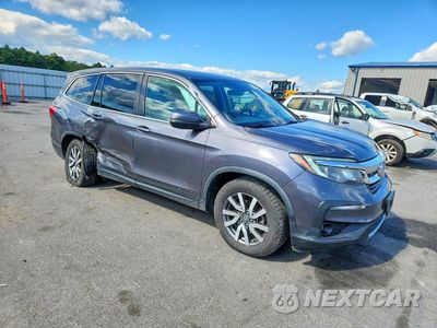 Czwarte zdjęcie samochodu z boku: 2019 HONDA PILOT EXL VIN:5FNYF6H57KB012803 - miniatura