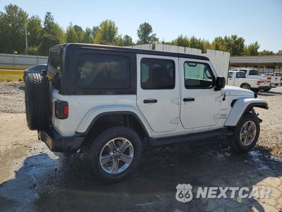 Trzecie zdjęcie samochodu z tyłu: 2022 JEEP WRANGLER UNLIMITED SAHARA VIN:1C4HJXEG4NW105806 - miniatura