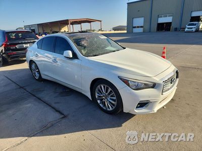 Czwarte zdjęcie samochodu z boku: 2021 INFINITI Q50 LUXE VIN:JN1EV7BPXMM704878 - miniatura
