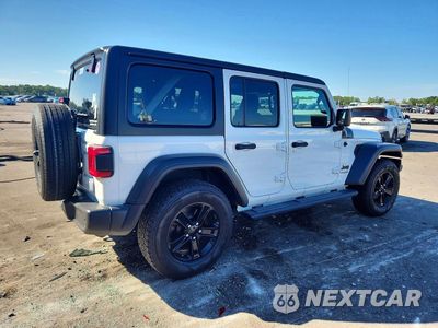 Trzecie zdjęcie samochodu z tyłu: 2020 JEEP WRANGLER UNLIMITED SPORT VIN:1C4HJXDG9LW345528 - miniatura