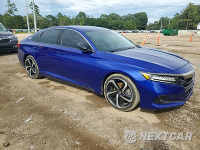 Czwarte zdjęcie samochodu z boku: 2022 HONDA ACCORD SPORT VIN:1HGCV1F32NA080037 - miniatura