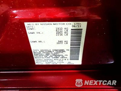 Zdjęcie 12 z 12 samochodu: 2015 NISSAN ALTIMA 2.5 S VIN:1N4AL3APXFC462541 - miniatura