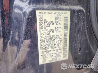 Zdjęcie 12 z 12 samochodu: 2006 NISSAN PATHFINDER S VIN:5N1AR18W36C629036 - miniatura