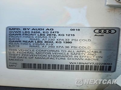 Zdjęcie 14 z 14 samochodu: 2018 AUDI Q5 PREMIUM PLUS VIN:WA1BNAFY7J2229093 - miniatura
