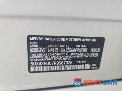 Zdjęcie 13 z 13 samochodu: 2024 BMW X5 XDRIVE50E VIN:5UX43EU07R9S67028 - miniatura