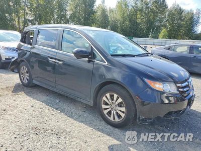 Czwarte zdjęcie samochodu z boku: 2014 HONDA ODYSSEY EX VIN:5FNRL5H45EB128553 - miniatura