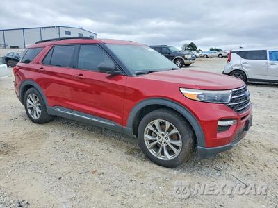Czwarte zdjęcie samochodu z boku: 2021 FORD EXPLORER XLT VIN:1FMSK7DH3MGA91673 - miniatura