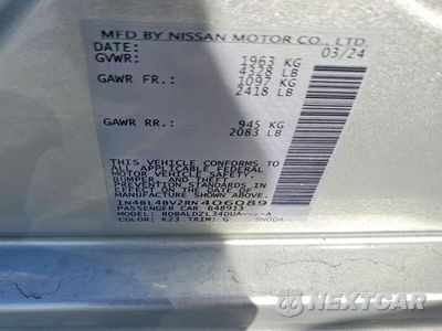 Zdjęcie 12 z 12 samochodu: 2024 NISSAN ALTIMA S VIN:1N4BL4BV2RN406089 - miniatura