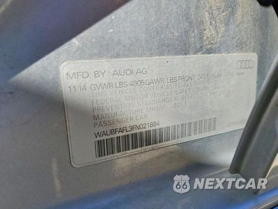 Zdjęcie 12 z 12 samochodu: 2015 AUDI A4 PREMIUM VIN:WAUBFAFL3FN021884 - miniatura