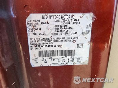 Zdjęcie 13 z 13 samochodu: 2005 FORD F150 SUPERCREW VIN:1FTPW12545KE68756 - miniatura
