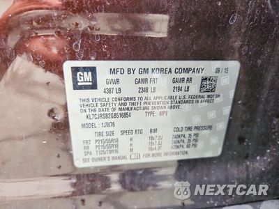 Zdjęcie 12 z 12 samochodu: 2016 CHEVROLET TRAX LTZ VIN:KL7CJRSB2GB516854 - miniatura