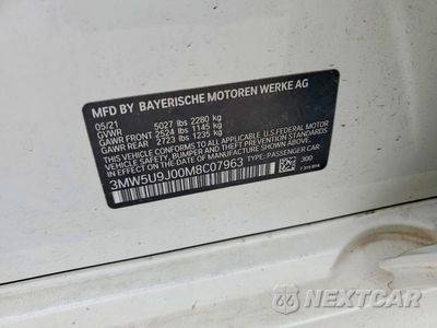 Zdjęcie 12 z 12 samochodu: 2021 BMW M340XI VIN:3MW5U9J00M8C07963 - miniatura