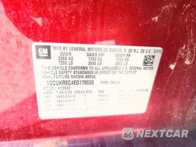 Zdjęcie 12 z 12 samochodu: 2014 CHEVROLET SILVERADO K1500 LT VIN:3GCUKREC4EG178693 - miniatura