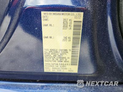 Zdjęcie 13 z 13 samochodu: 2017 NISSAN ALTIMA 2.5 SR VIN:1N4AL3AP5HN346493 - miniatura