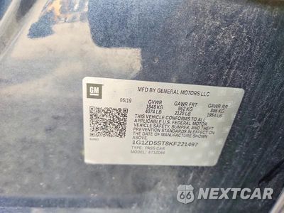 Zdjęcie 12 z 12 samochodu: 2019 CHEVROLET MALIBU LT VIN:1G1ZD5ST8KF221497 - miniatura