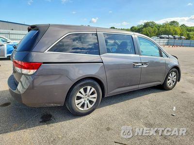 Trzecie zdjęcie samochodu z tyłu: 2016 HONDA ODYSSEY EXL VIN:5FNRL5H60GB155437 - miniatura