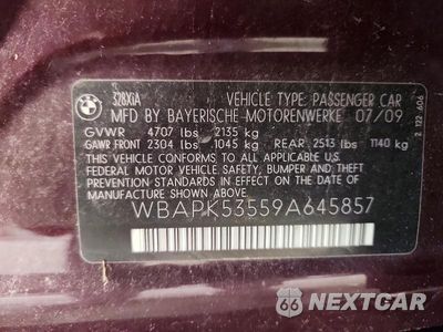 Zdjęcie 12 z 12 samochodu: 2009 BMW 328 XI SULEV VIN:WBAPK53559A645857 - miniatura