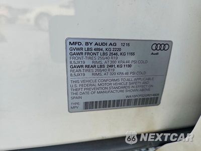Zdjęcie 13 z 13 samochodu: 2016 AUDI Q3 PRESTIGE VIN:WA1GFCFS2GR014926 - miniatura