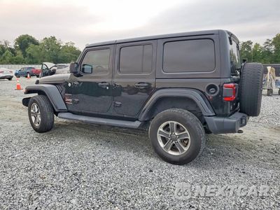 Drugie zdjęcie samochodu z przodu: 2018 JEEP WRANGLER UNLIMITED SAHARA VIN:1C4HJXEG6JW166505 - miniatura