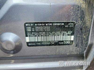 Zdjęcie 12 z 12 samochodu: 2016 MITSUBISHI LANCER ES VIN:JA32U2FU7GU004261 - miniatura
