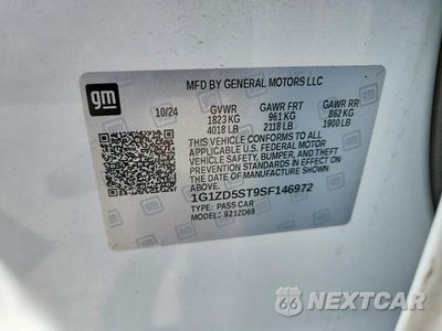 Zdjęcie 12 z 12 samochodu: 2025 CHEVROLET MALIBU LT VIN:1G1ZD5ST9SF146972 - miniatura