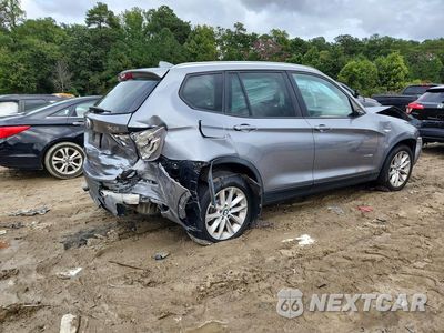 Trzecie zdjęcie samochodu z tyłu: 2014 BMW X3 XDRIVE28I VIN:5UXWX9C52E0D25503 - miniatura