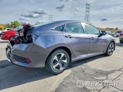 Trzecie zdjęcie samochodu z tyłu: 2019 HONDA CIVIC LX VIN:19XFC2F68KE039065 - miniatura