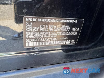 Zdjęcie 10 z 14 samochodu: 2018 BMW X5 XDRIVE35I VIN:5UXKR0C54JL071982 - miniatura