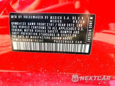Zdjęcie 12 z 12 samochodu: 2019 VOLKSWAGEN JETTA S VIN:3VWC57BU6KM195297 - miniatura