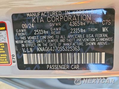 Zdjęcie 13 z 13 samochodu: 2025 KIA K5 GT LINE VIN:KNAG64J70S5325363 - miniatura