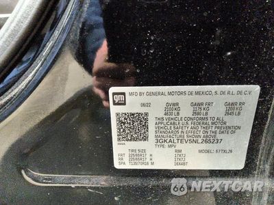 Zdjęcie 14 z 14 samochodu: 2022 GMC TERRAIN SLE VIN:3GKALTEV5NL265237 - miniatura