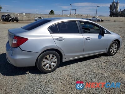 Trzecie zdjęcie samochodu z tyłu: 2012 HONDA CIVIC LX VIN:19XFB2F52CE304042 - miniatura