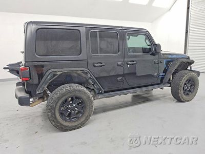 Trzecie zdjęcie samochodu z tyłu: 2023 JEEP WRANGLER RUBICON 4XE VIN:1C4JJXR63PW704413 - miniatura