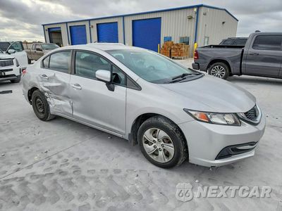 Czwarte zdjęcie samochodu z boku: 2015 HONDA CIVIC LX VIN:19XFB2E50FE013674 - miniatura