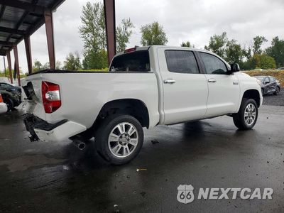 Trzecie zdjęcie samochodu z tyłu: 2020 TOYOTA TUNDRA PLATINUM VIN:5TFAY5F11LX929202 - miniatura