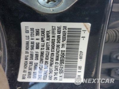 Zdjęcie 12 z 12 samochodu: 2011 HONDA CIVIC LX VIN:19XFA1F58BE045410 - miniatura