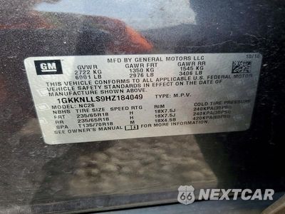 Zdjęcie 12 z 12 samochodu: 2017 GMC ACADIA SLE VIN:1GKKNLLS9HZ184049 - miniatura