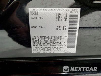 Zdjęcie 13 z 13 samochodu: 2025 NISSAN ALTIMA SV VIN:1N4BL4DV6SN367347 - miniatura