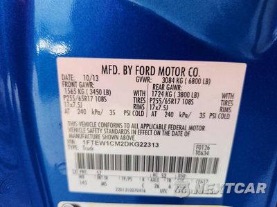 Zdjęcie 13 z 13 samochodu: 2013 FORD F150 XLT VIN:1FTEW1CM2DKG22313 - miniatura