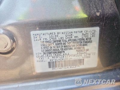 Zdjęcie 12 z 12 samochodu: 2022 NISSAN VERSA SR VIN:3N1CN8FV6NL866279 - miniatura