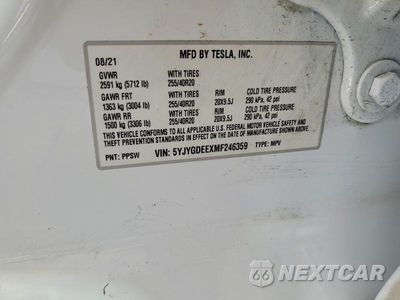 Zdjęcie 14 z 14 samochodu: 2021 TESLA MODEL Y VIN:5YJYGDEEXMF246359 - miniatura